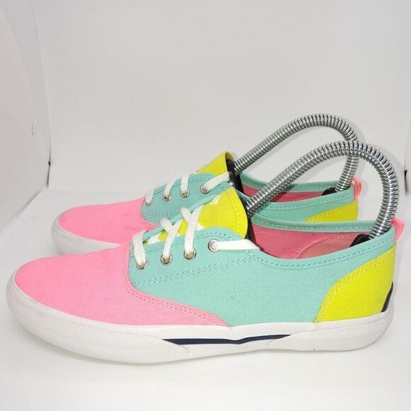 Sperry Top Sider Pier Wave CVO Boat Shoes Youth Girls Size 3 M‎ Multicolor - Picture 1 of 8